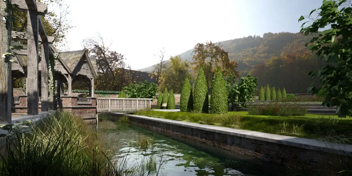 Evermotion – Archmodel.148 英式花园 3D 模型