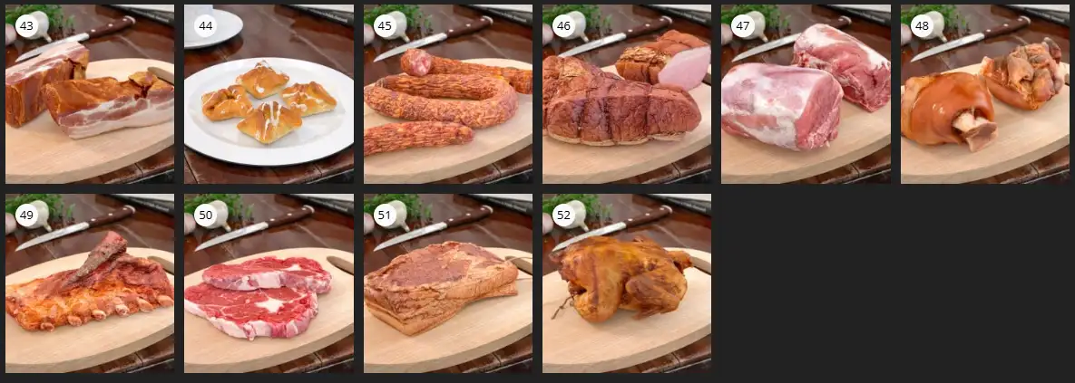 %title插图%num Evermotion – Archmodel.150 食品 3D 模型