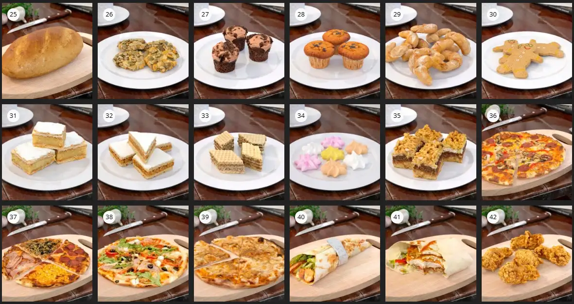 Evermotion – Archmodel.151 食品 3D 模型