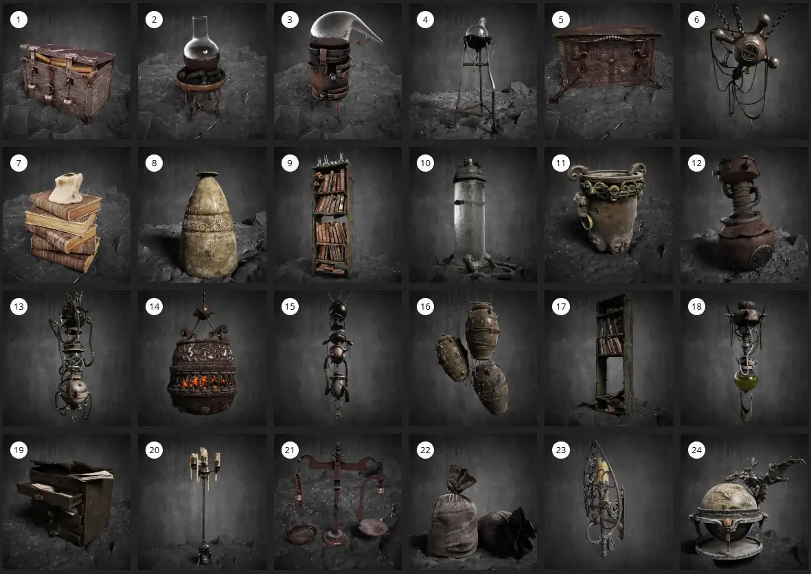 Evermotion – Archmodel.153 奇幻 3D 模型