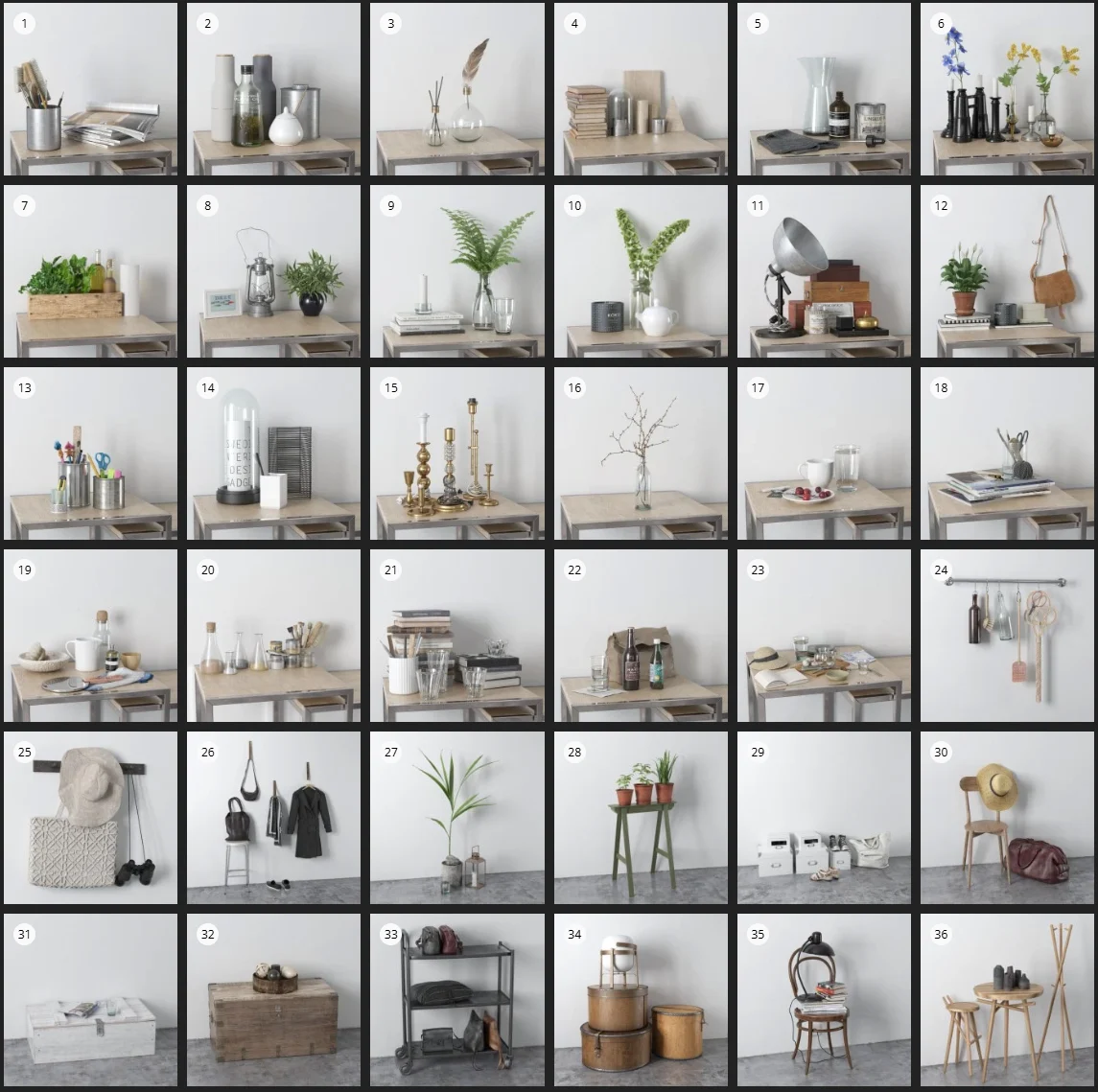 %title插图%num Evermotion – Archmodel.160 室内道具和小玩意 3D 模型