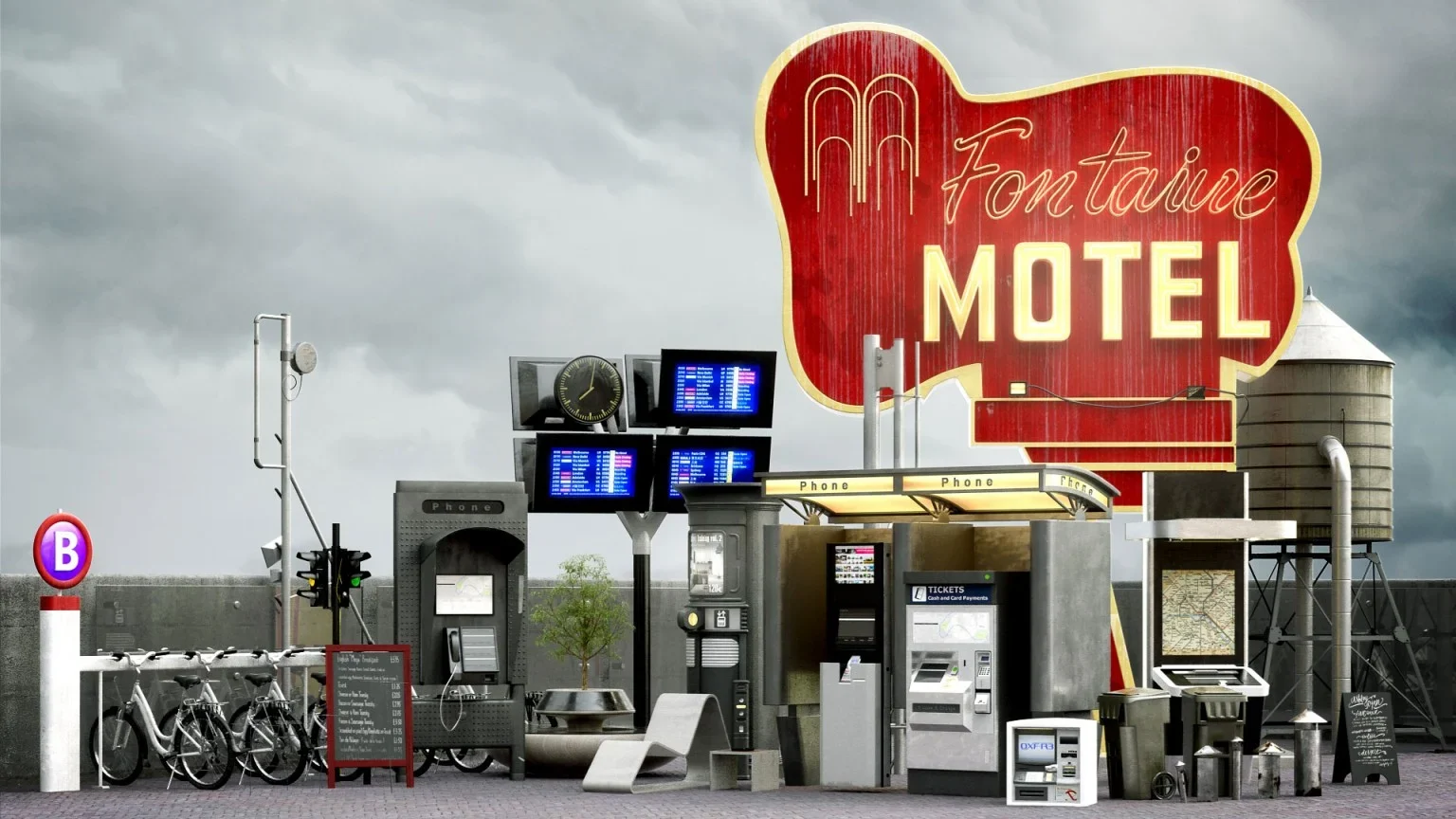 Evermotion – Archmodel.162 街头道具 3D 模型