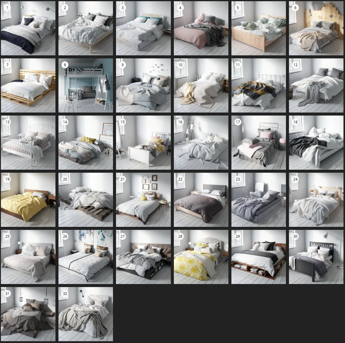 Evermotion – Archmodel.164 床单 3D 模型