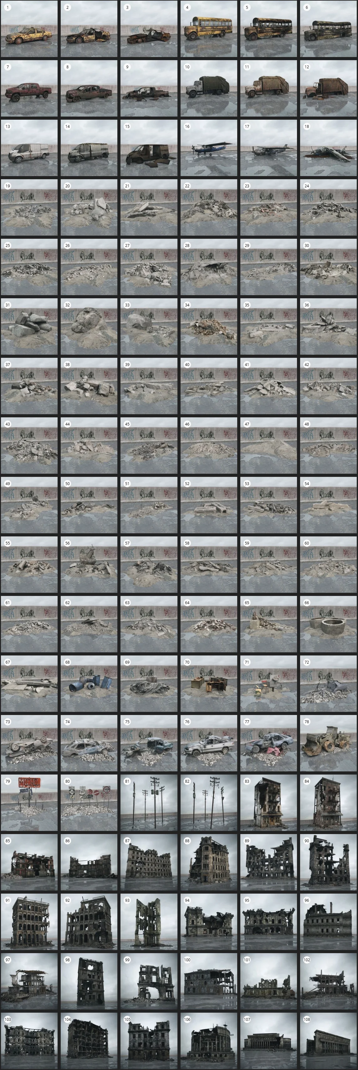 Evermotion – Archmodel.165 末日物体 3D 模型