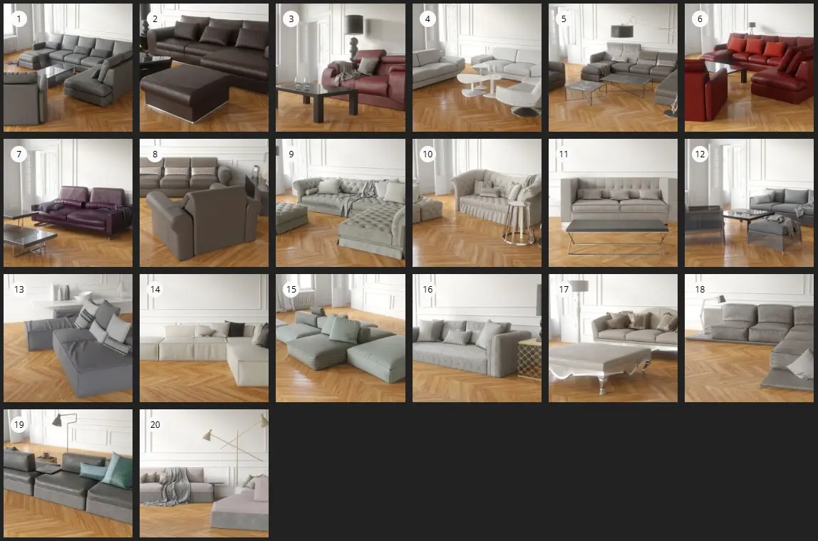 %title插图%num Evermotion – Archmodel.167 沙发 3D 模型