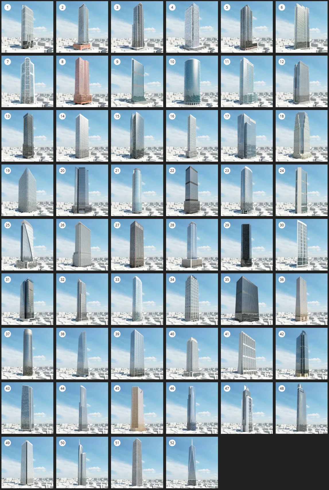 %title插图%num Evermotion – Archmodel.181 摩天大楼 3D 模型