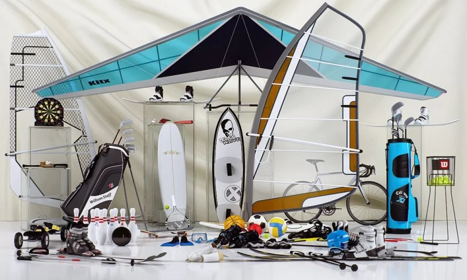 Evermotion Archmodels Vol 81 运动设备 3D 模型