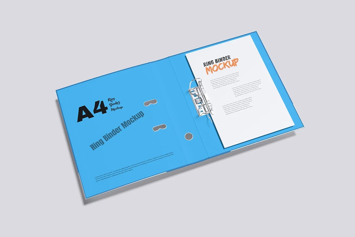 活页夹展示样机图 Ring Binder Mockup