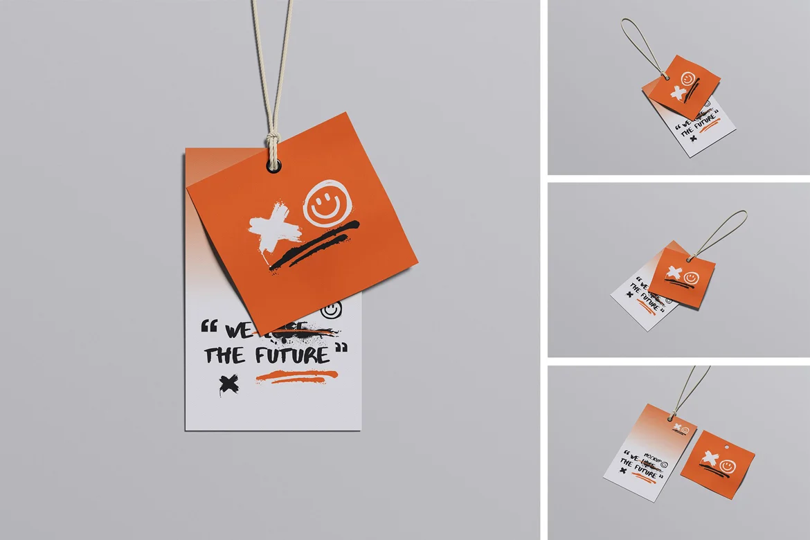 标签贴纸设计样机 Label Tag Mockup