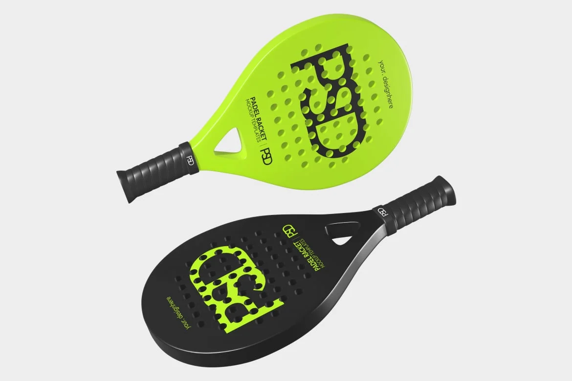 匹克球拍展示样机 Padel Racket Mockup