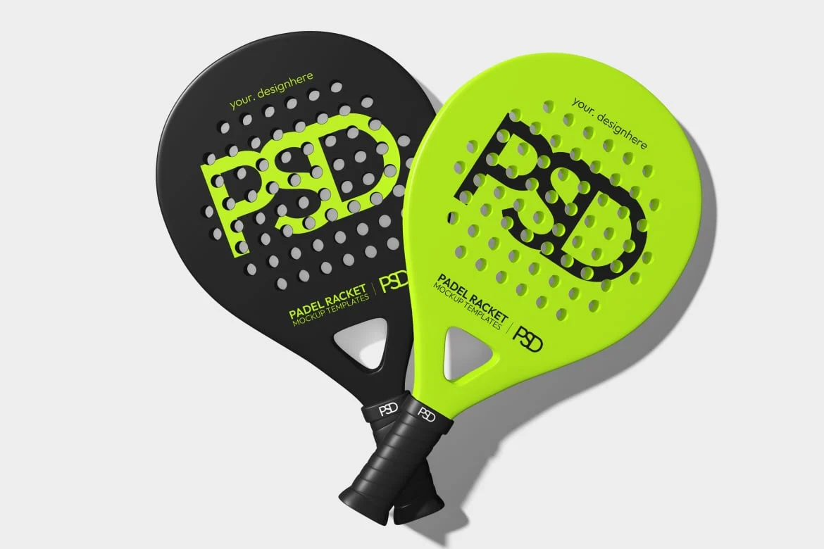 匹克球拍展示样机 Padel Racket Mockup