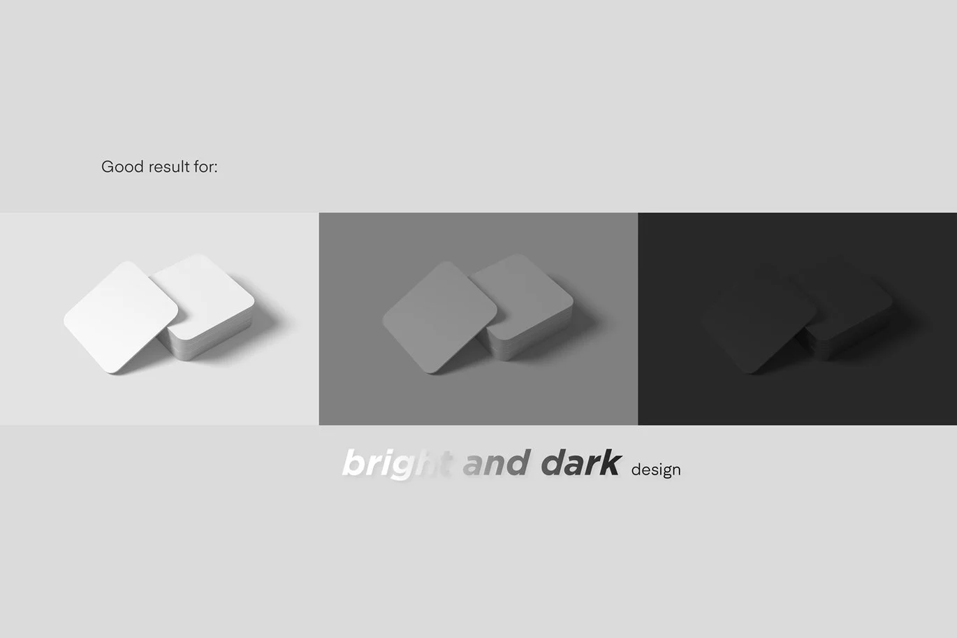 %title插图%num 杯垫设计展示样机 Coaster Mockups