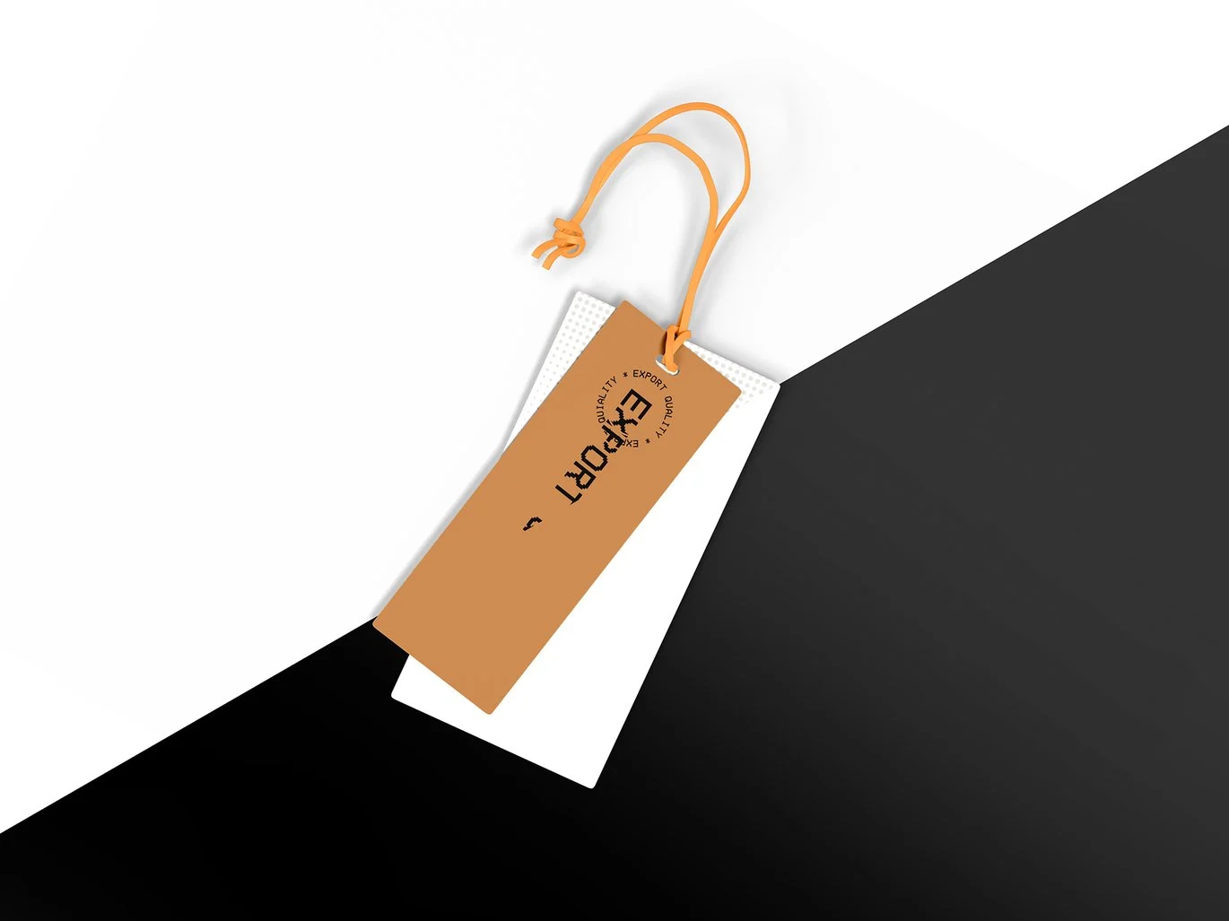 服装吊牌品牌样机套装 Clothing Hang Tag Branding Mockup Set