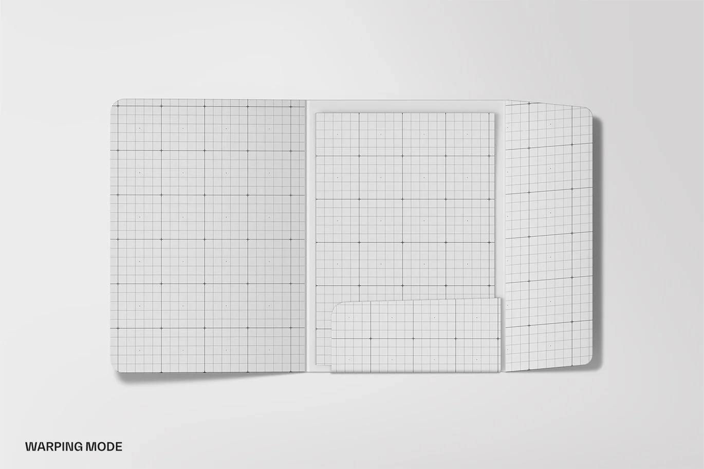 A4文件夹与信纸组合样机 A4 Folder with Letterhead Mockup