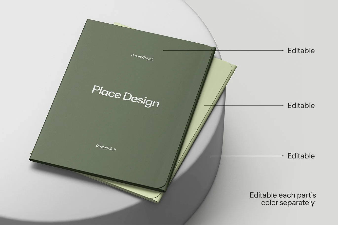 A4文件夹与信纸组合样机 A4 Folder with Letterhead Mockup