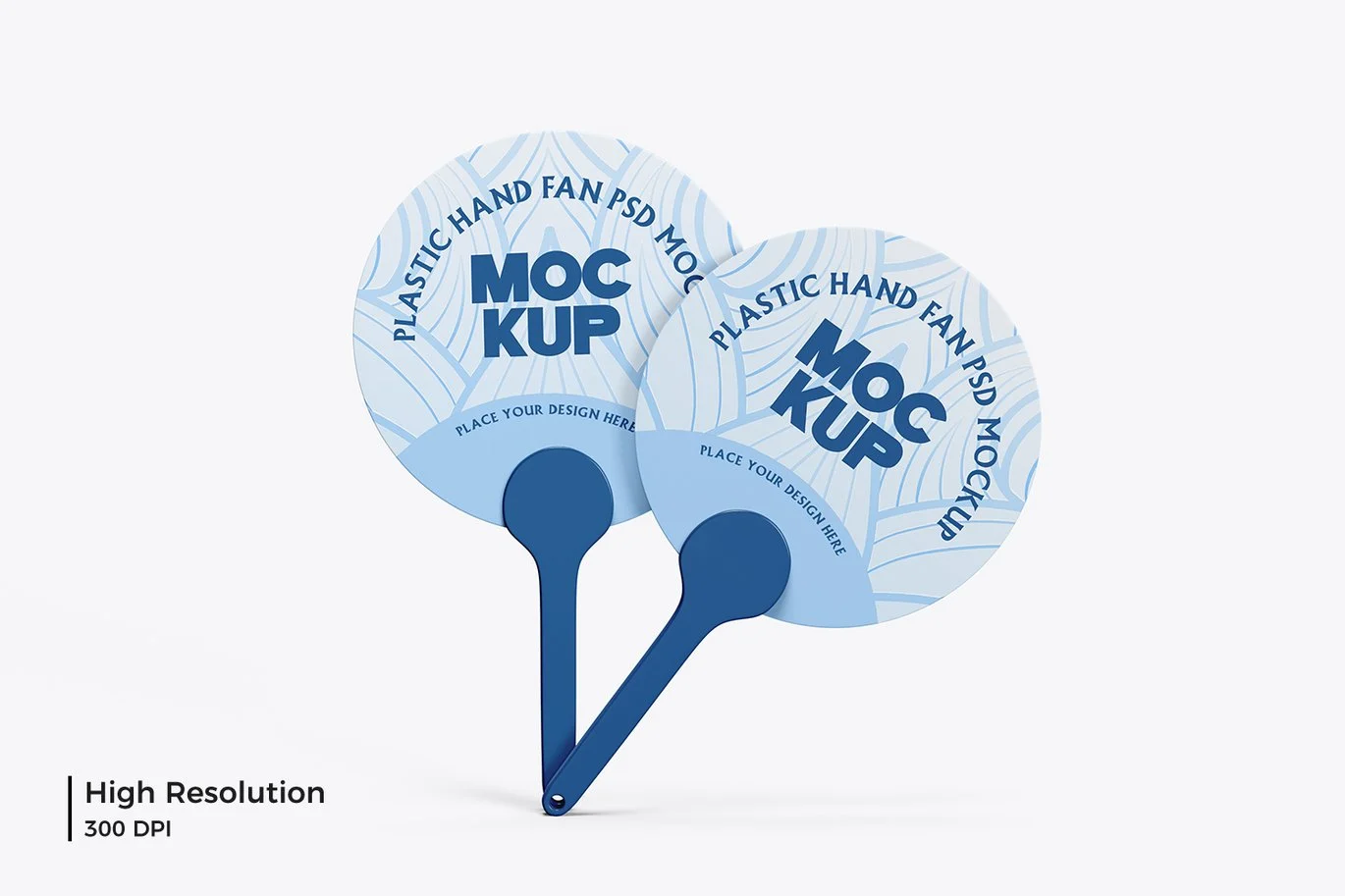 塑料手扇产品设计样机 Plastic Hand Fan Mockup