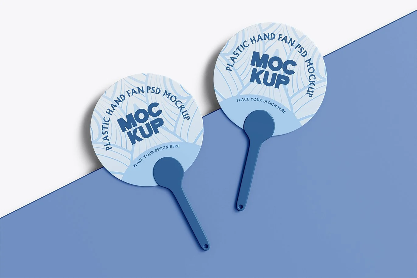 %title插图%num 塑料手扇产品设计样机 Plastic Hand Fan Mockup