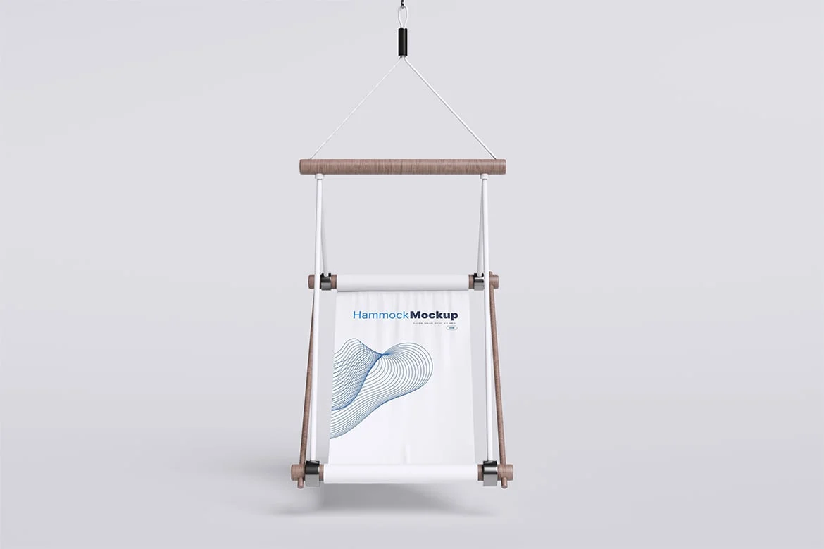 折叠吊床椅家居场景样机 Hammock Chair Mockup