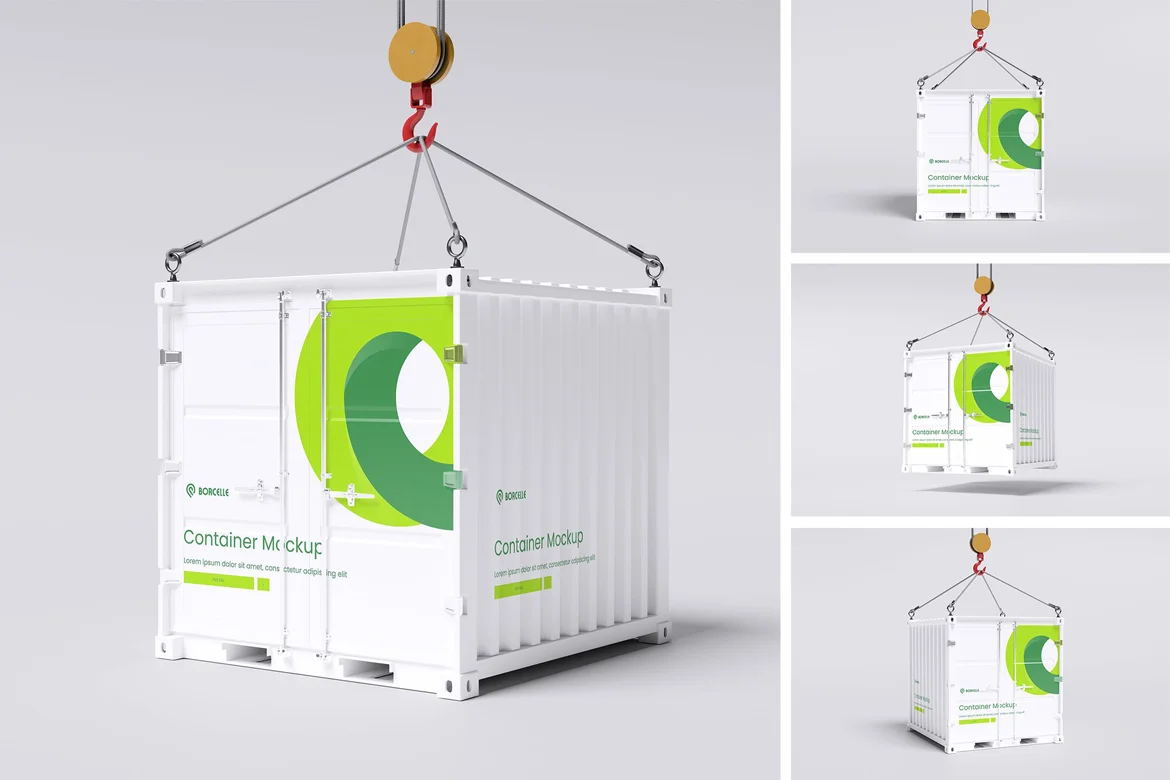 海运集装箱模型展示样机 Container Mockup