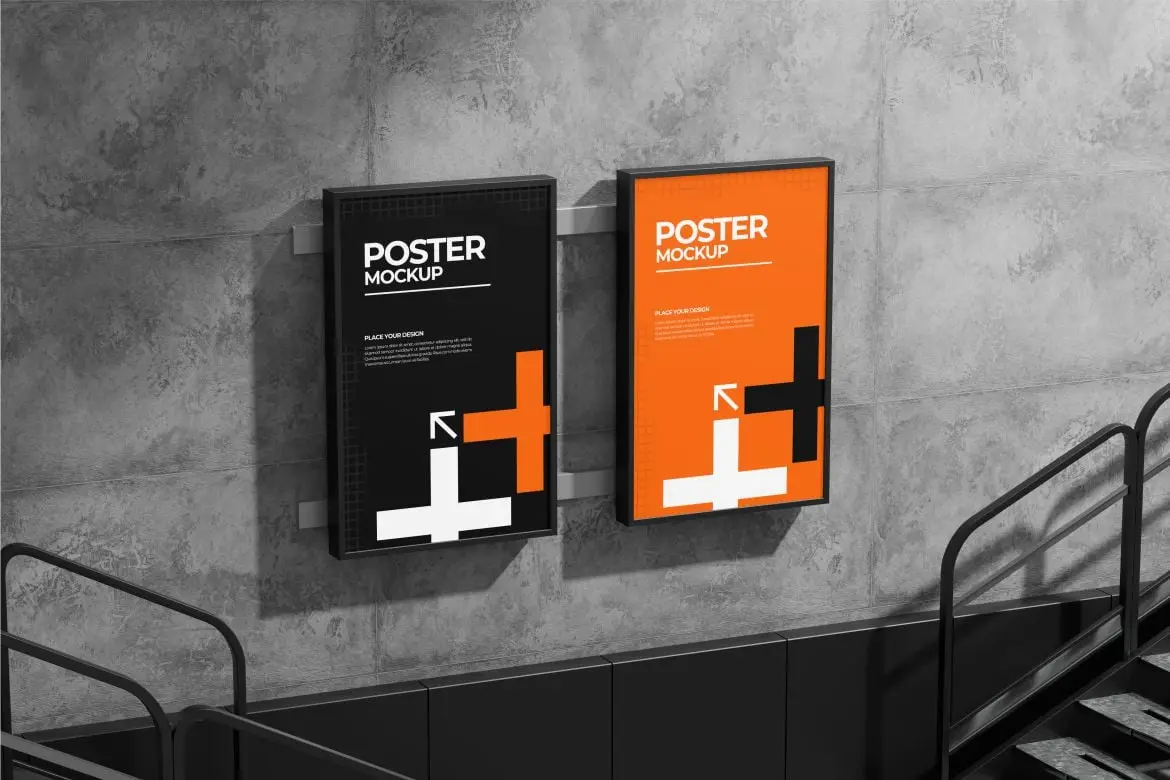 %title插图%num 印刷海报展示样机 Poster Mockup