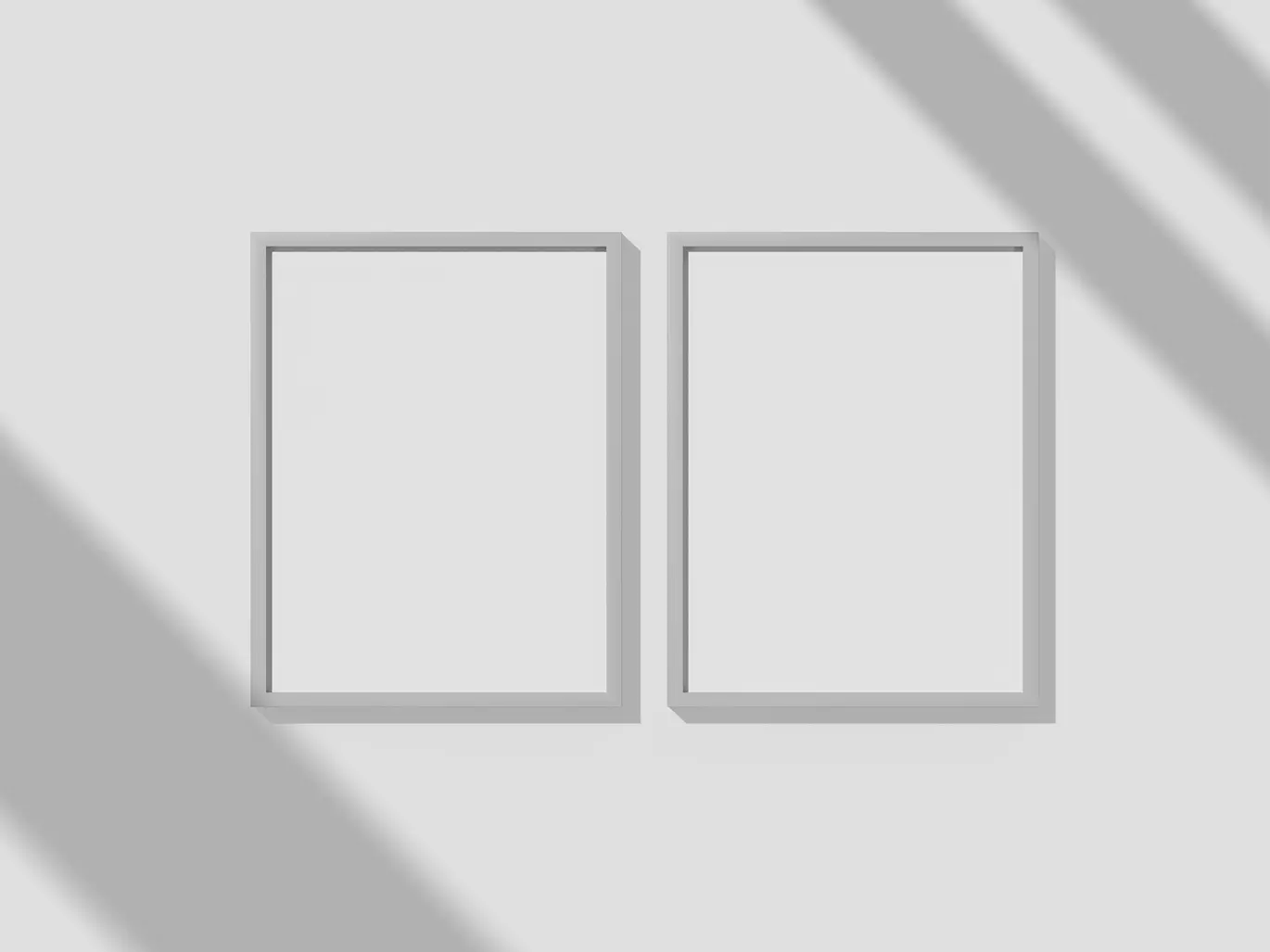 街头墙壁画框海报展示样机 Street Wall Frame Poster Mockup