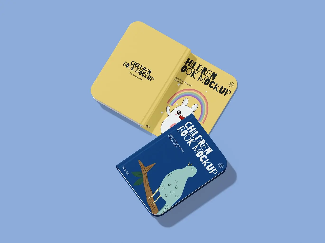 儿童书籍封面展示样机 Children Book Mockup