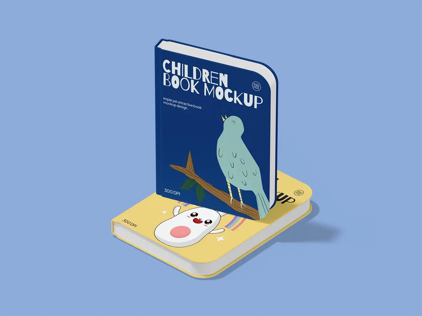 儿童书籍封面展示样机 Children Book Mockup