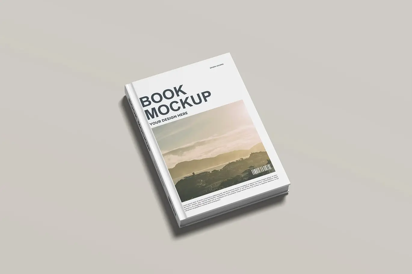 精装硬封面书籍展示样机 Hard Cover Book Mockup