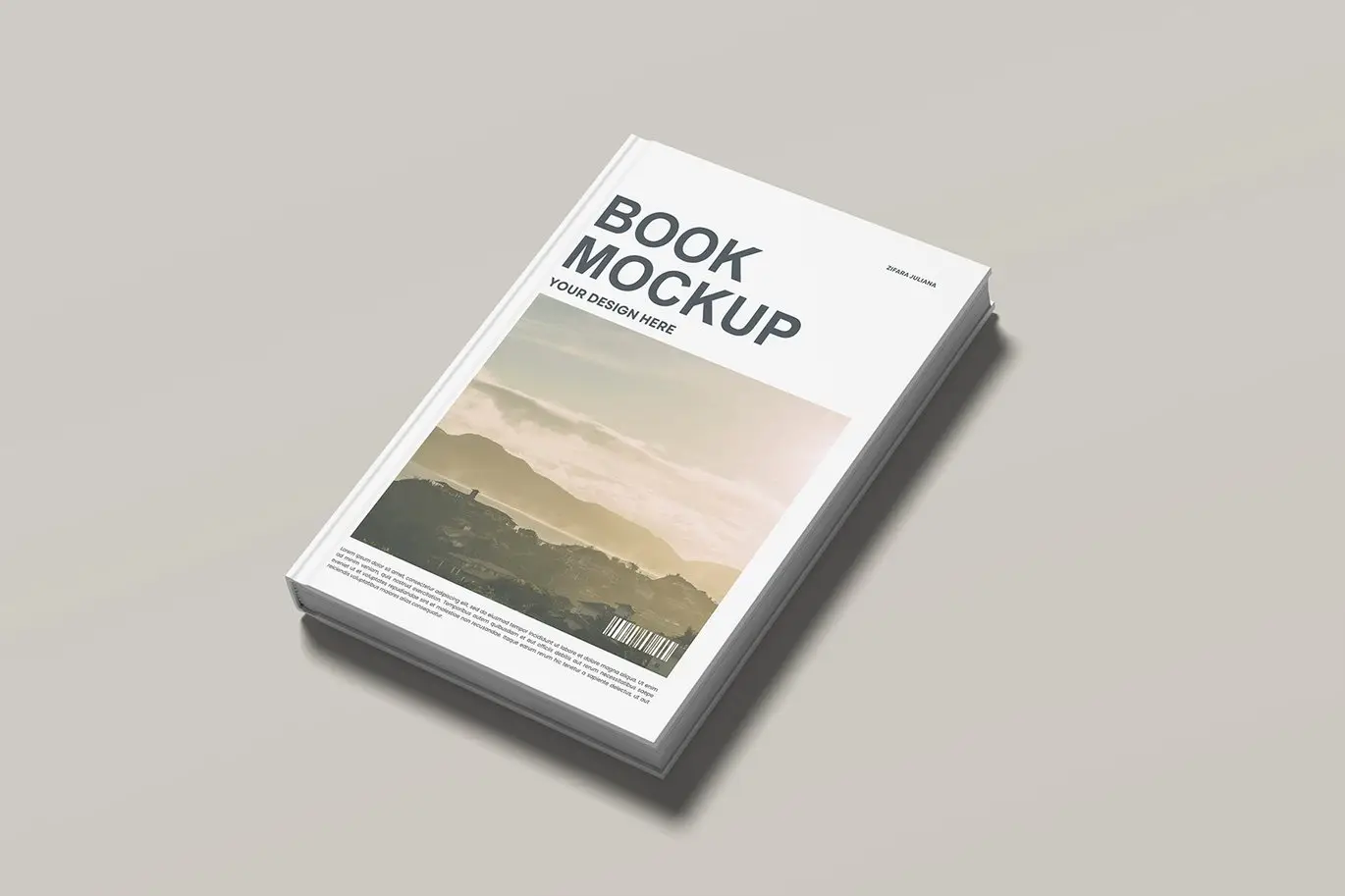 精装硬封面书籍展示样机 Hard Cover Book Mockup