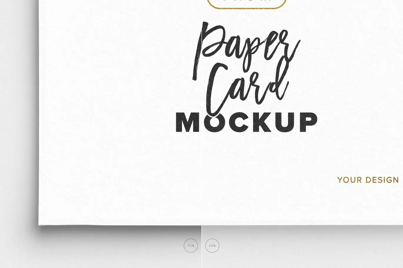 7x5英寸纸质卡片样机套装 7x5in Paper Card Mockup Set