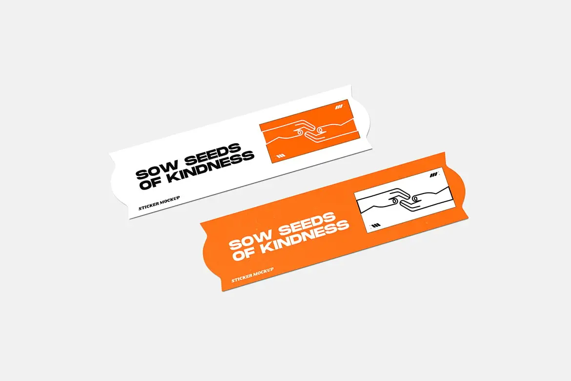 %title插图%num 贴纸设计效果展示样机 Sticker Mockup