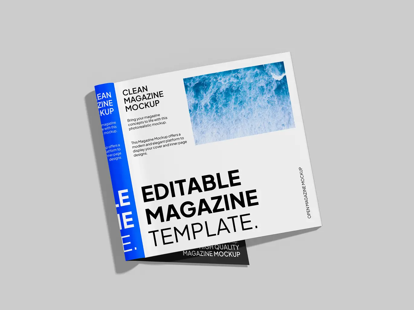 %title插图%num 杂志期刊封面内页展示样机 Magazine Mockup