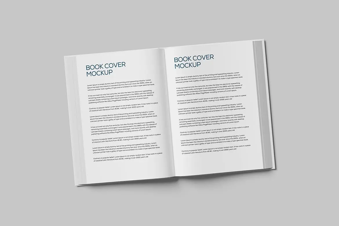 精装书籍硬封面展示样机 Book Mockup