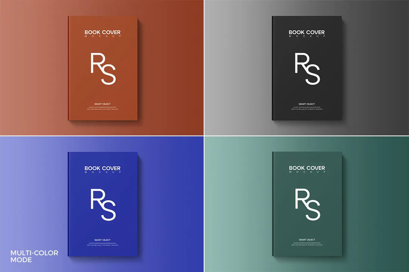 逼真效果书籍立体展示样机 Realistic Book Mockup