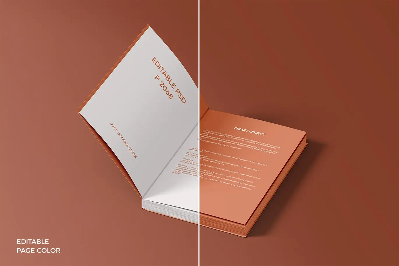 逼真效果书籍立体展示样机 Realistic Book Mockup