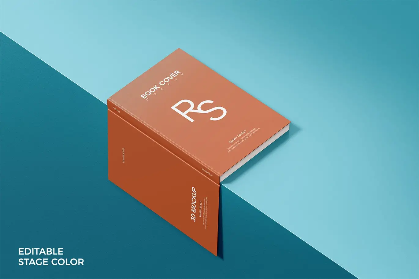 逼真效果书籍立体展示样机 Realistic Book Mockup