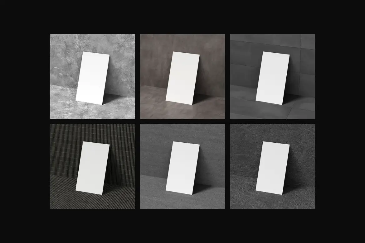 90x50mm标准尺寸名片设计样机 90x50mm Business Card Mockup