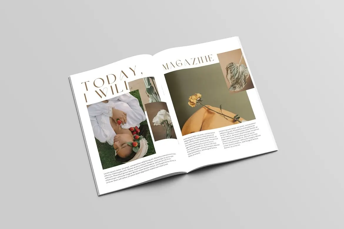 时尚杂志封面展示样机模版 Magazine Mockup