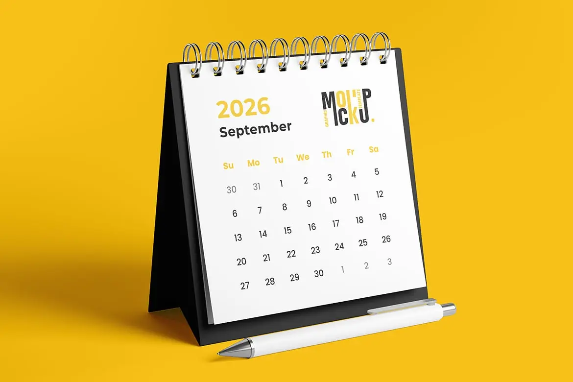 日历组合展示样机套装 Calendar Mockup Sets