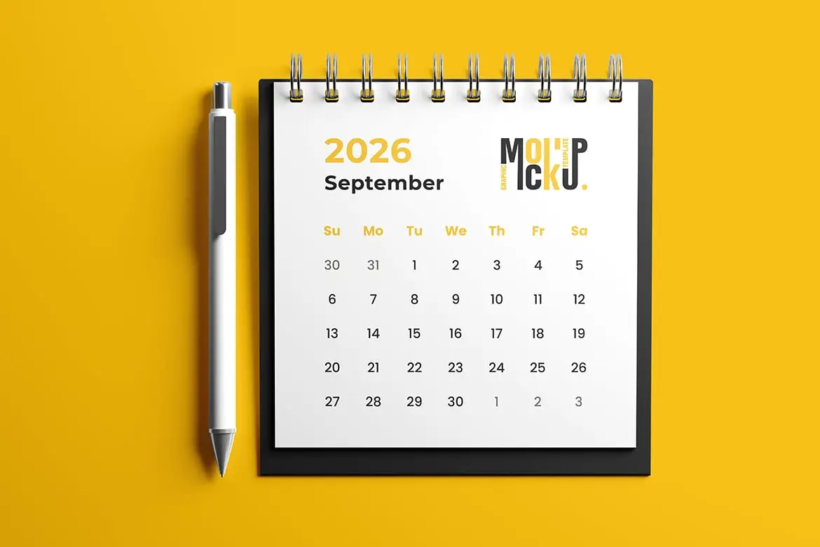 日历组合展示样机套装 Calendar Mockup Sets