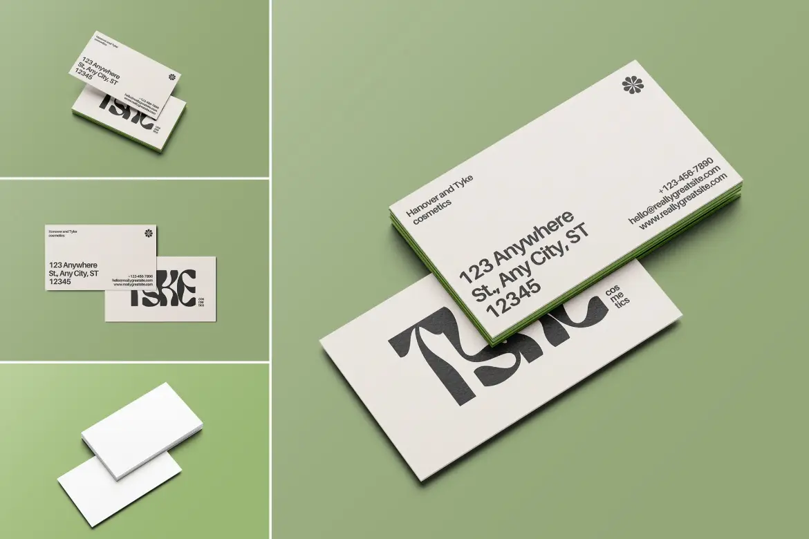 时尚商务名片样机模版 Business Card Mockup