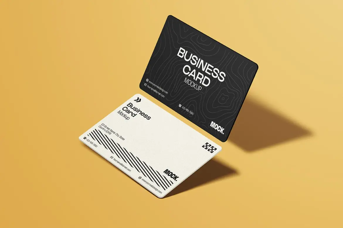 商务名片样机模版 Business Card Mockup