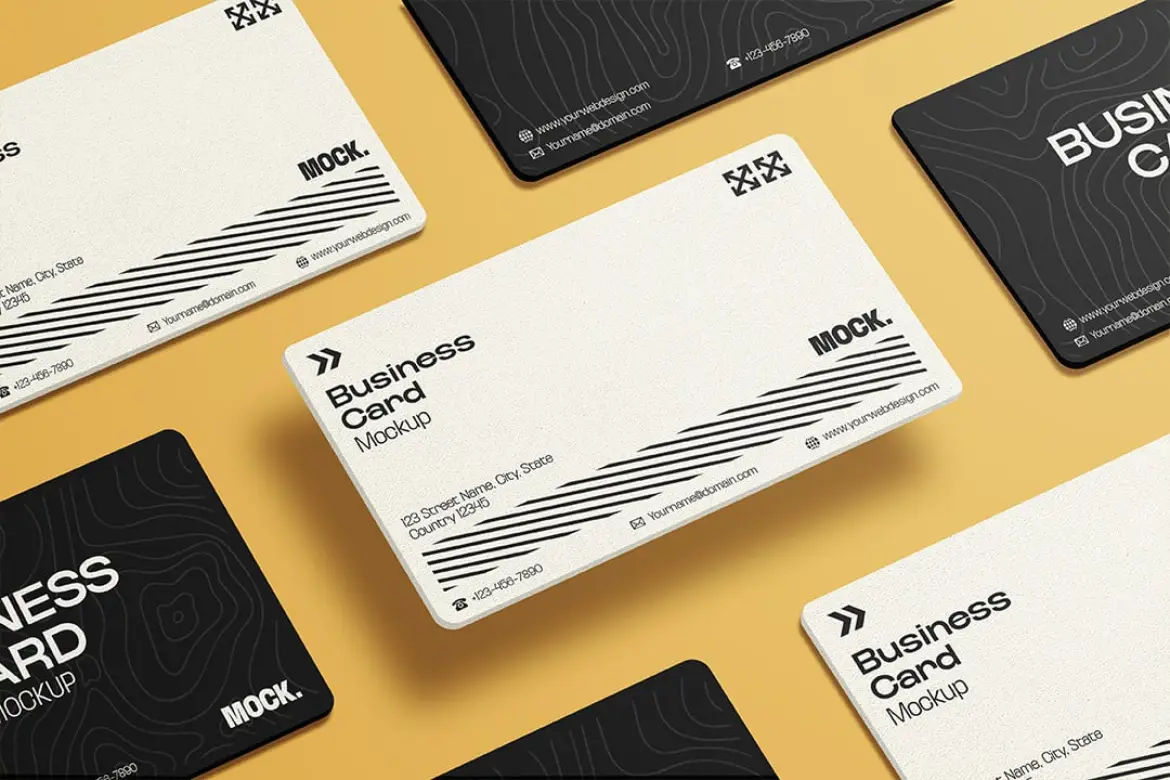 商务名片样机模版 Business Card Mockup