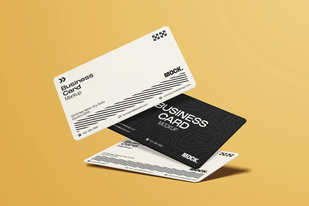 商务名片样机模版 Business Card Mockup