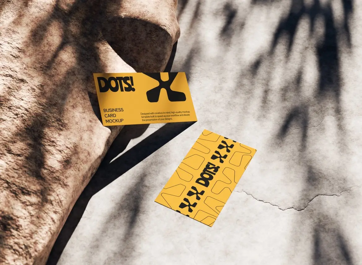 简约商务名片样机模版 Business Card Mockup