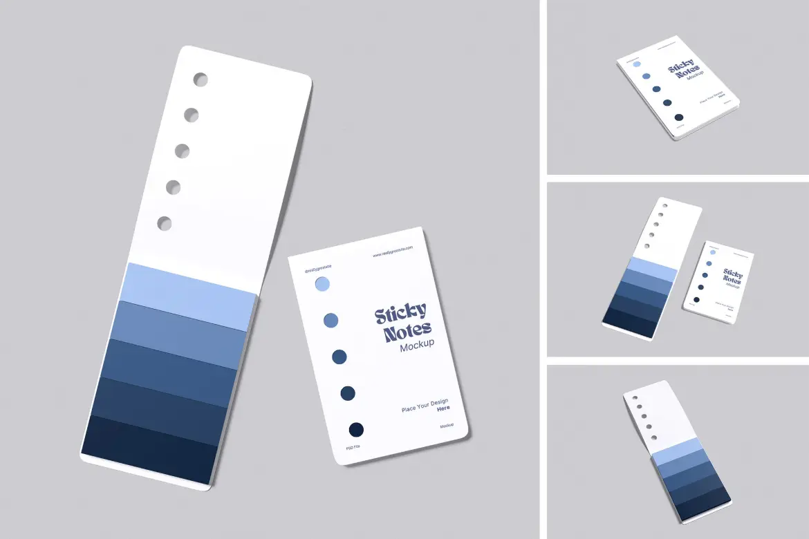 便利贴备忘录设计展示样机 Sticky Notes Mockup