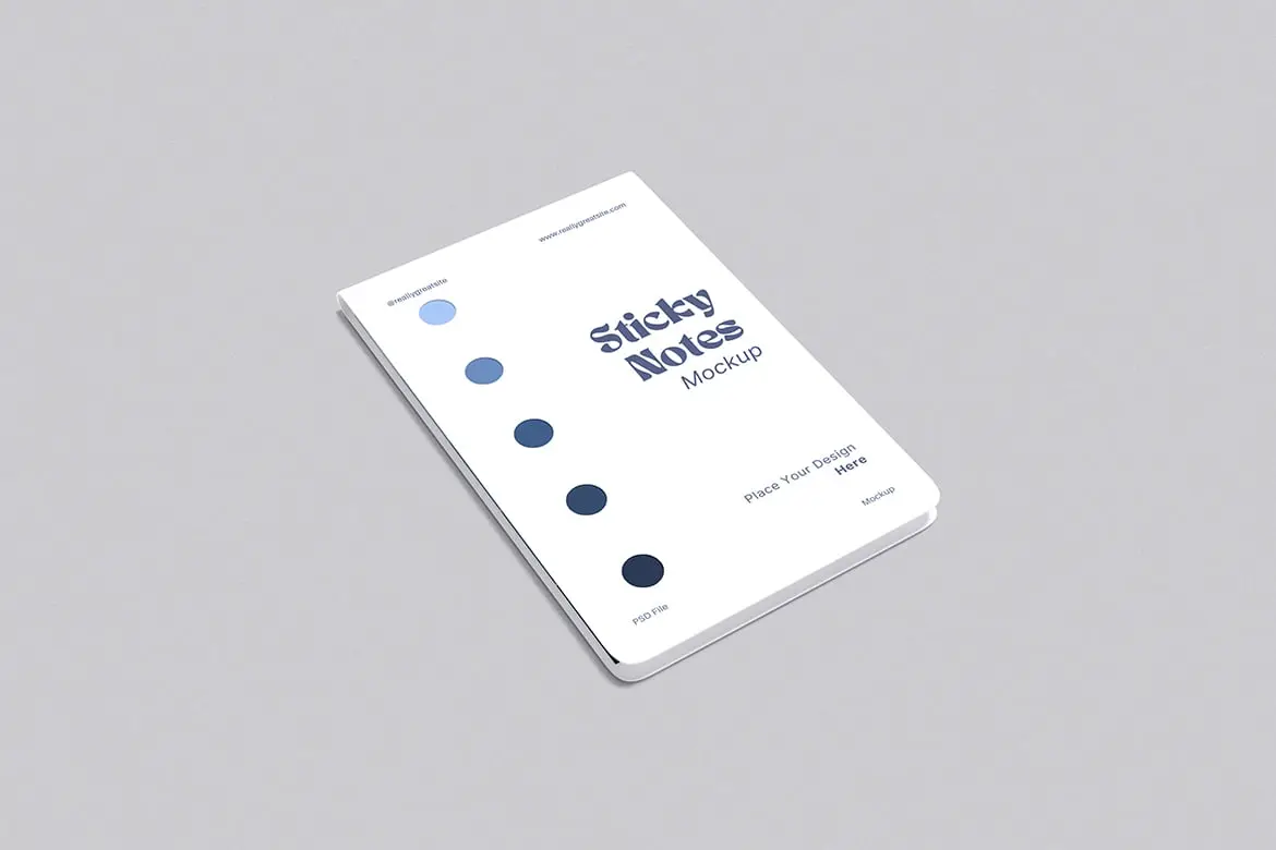 便利贴备忘录设计展示样机 Sticky Notes Mockup