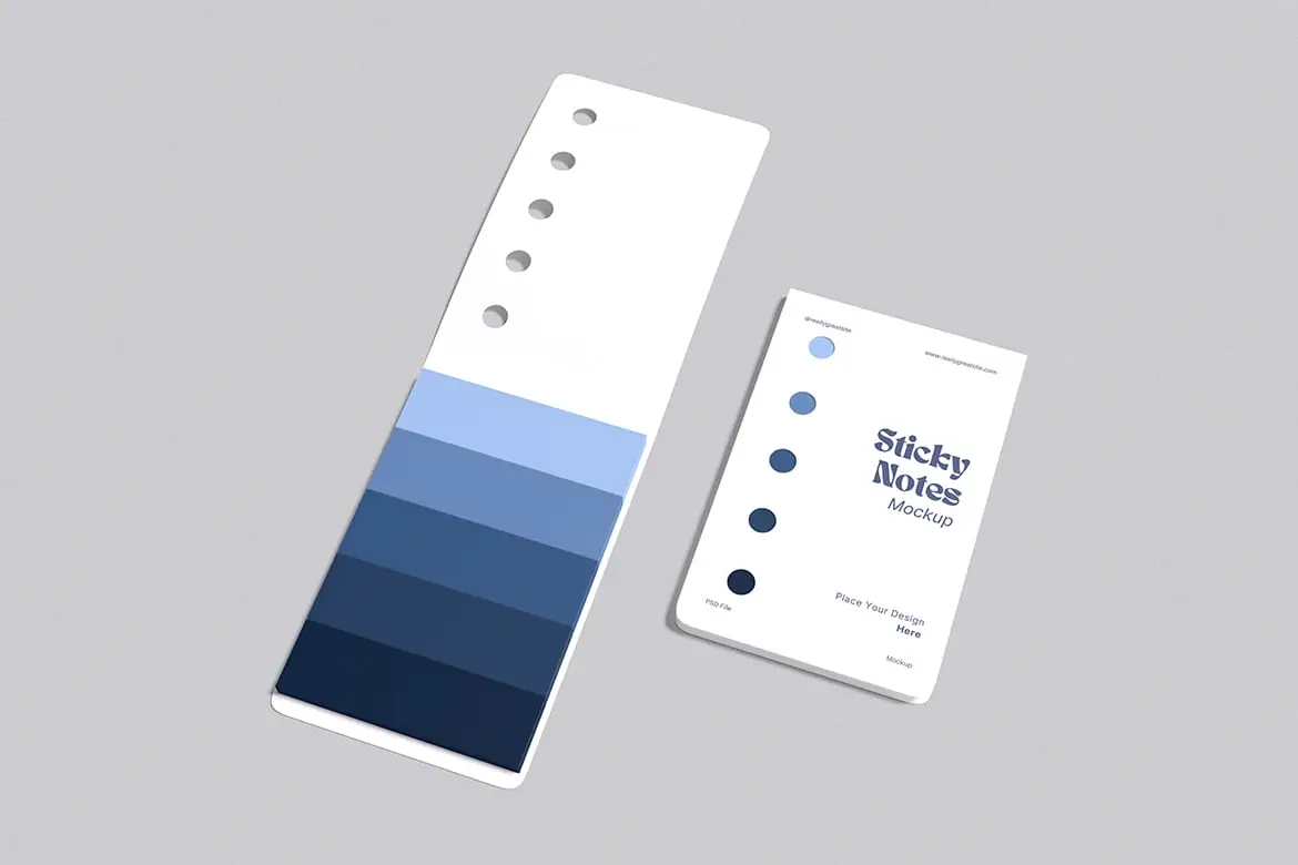 便利贴备忘录设计展示样机 Sticky Notes Mockup