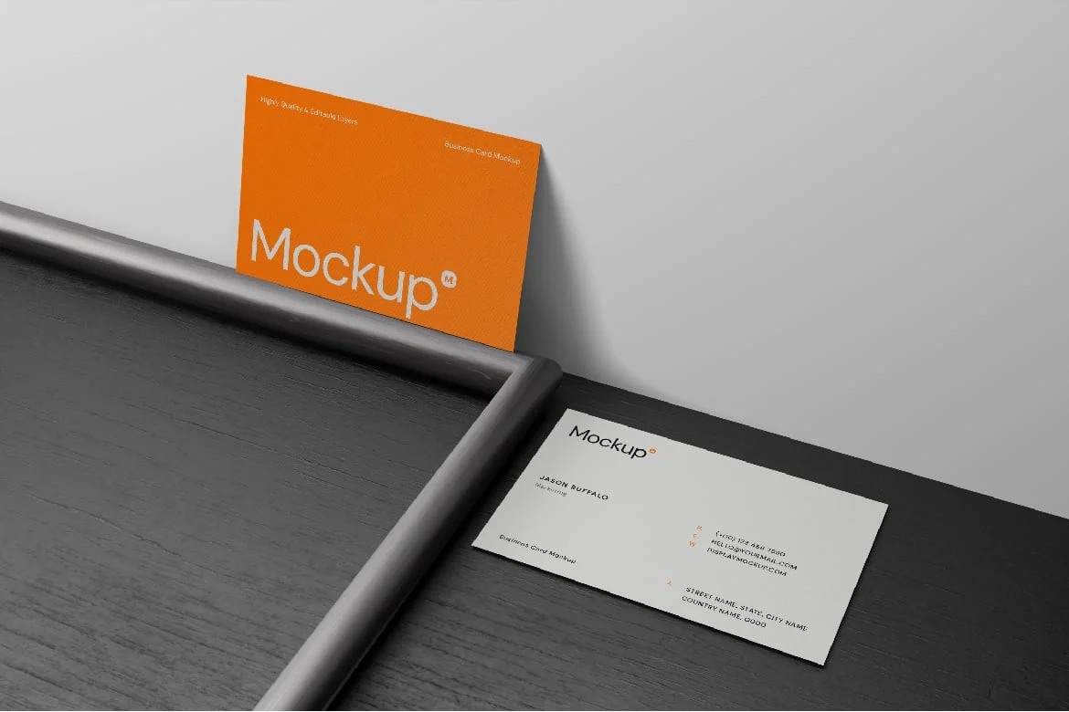 品牌商务名片设计展示样机 Business Card Mockup