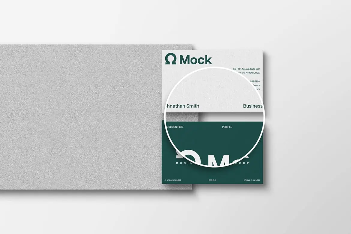 精致品牌身份名片质感样机 Refined Identity Business Card Mockup